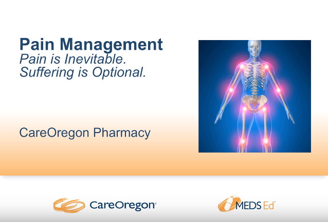 Pain Management presentation slide deck cover