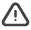 Icon featuring an exclamation point inside a triangle, signifiying an urgent alert